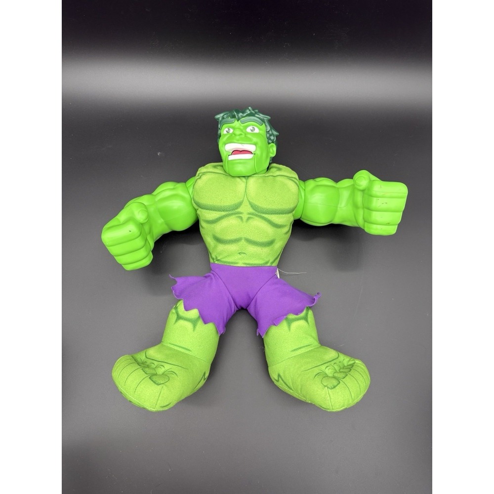 Playskool Heroes Marvel Super Hero Adventures Huggable Hulk Action Plush 14"